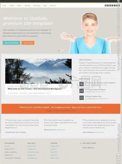 網頁設計網站模板圖片